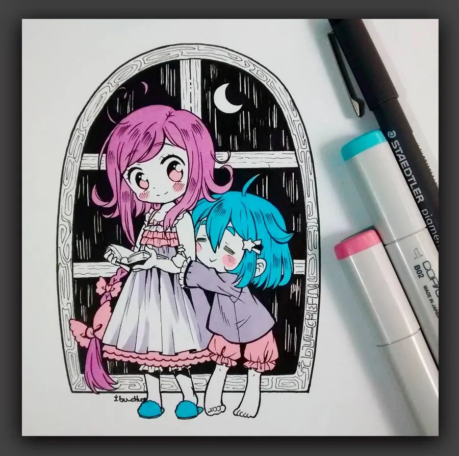 卡通动漫人物绘画素材9-12岁,绘画学习图文