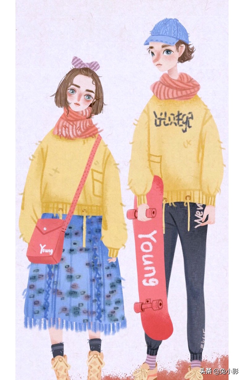 非常有气质的夏季情侣穿搭,看看你们的冬季情侣穿搭
