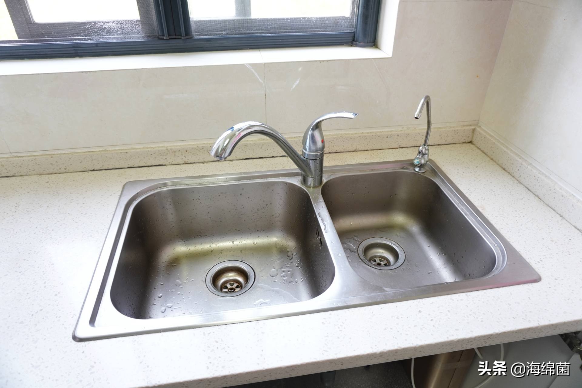 厨房双孔冷热二合一水龙头安装,厨房水龙头冷热两用自己动手安装
