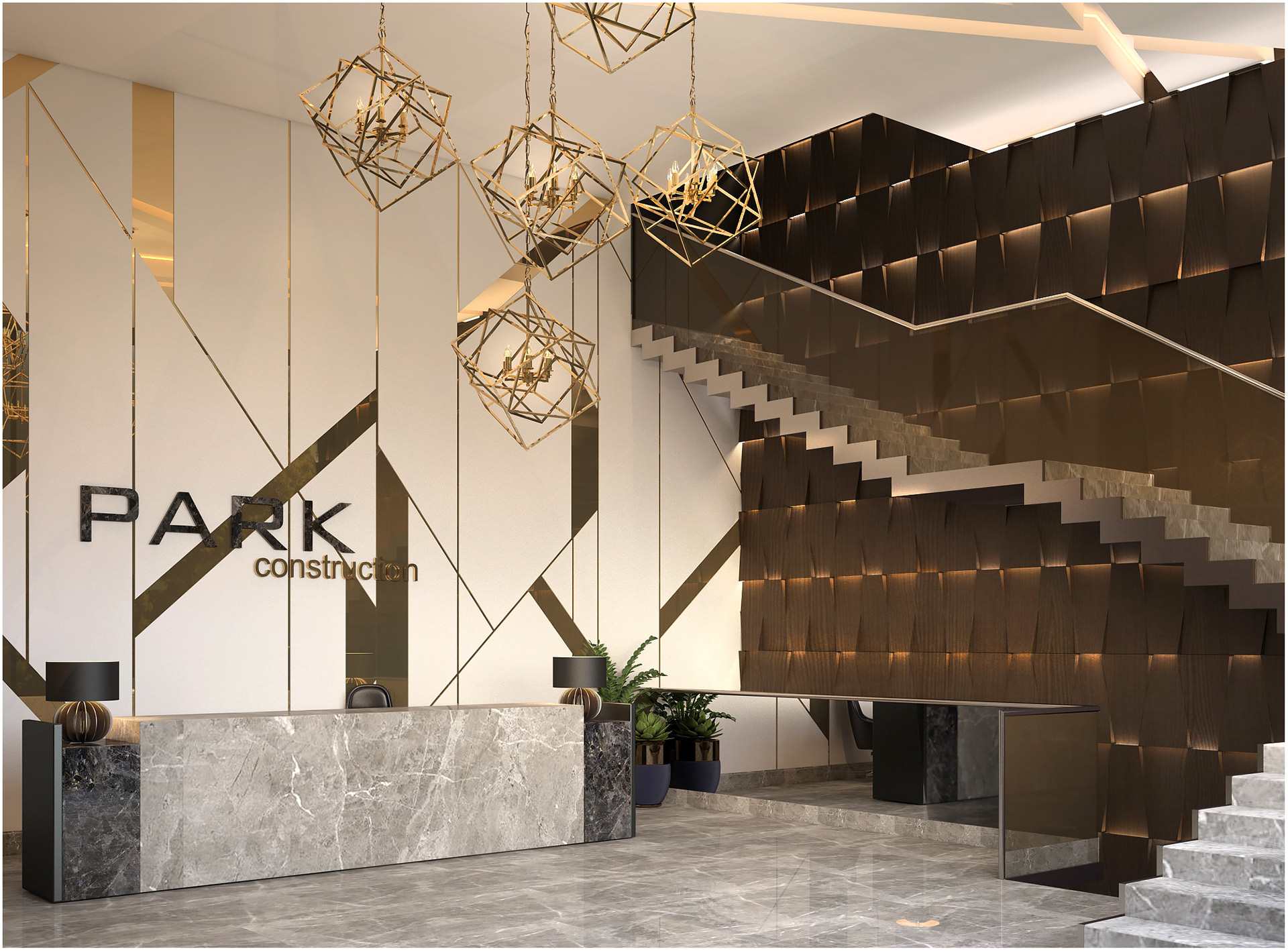 办公室前台装修设计工程,高端办公室前台装修设计展示