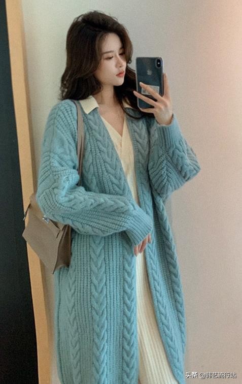 韩国2022春夏流行毛衣款式大全,今年韩国最流行的毛衣长款