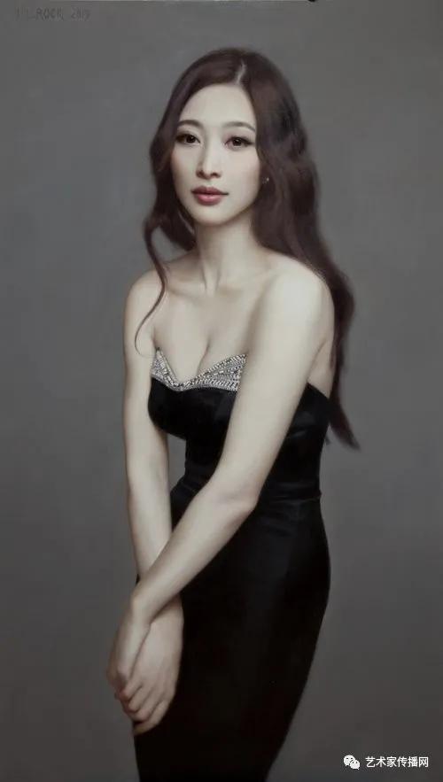 美国写实油画大师作品欣赏,写实油画中国女肖像脸部调色技巧