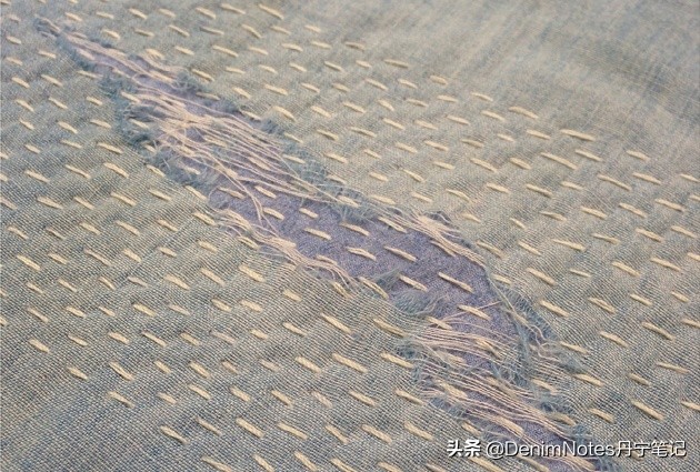 简单的缝纫加工活,破旧牛仔裤修补