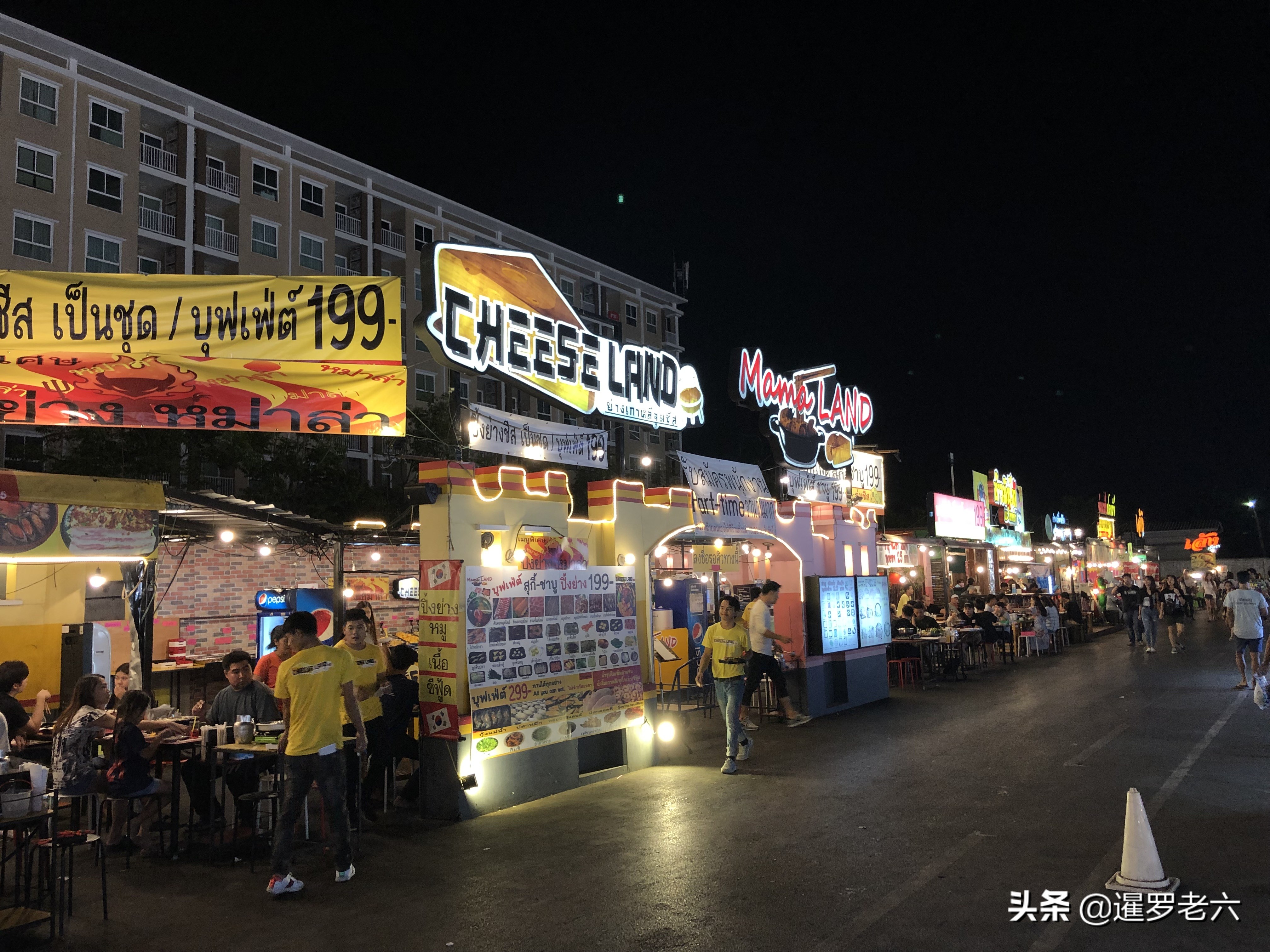 曼谷人气火爆的夜市,泰国曼谷joddfairs网红夜市