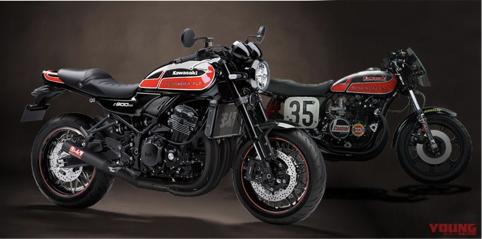 川崎z900rs双边排气管,zard排气川崎z900rs