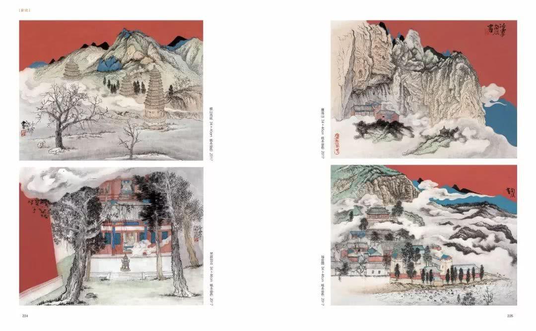 青绿山水作品,青绿山水新作