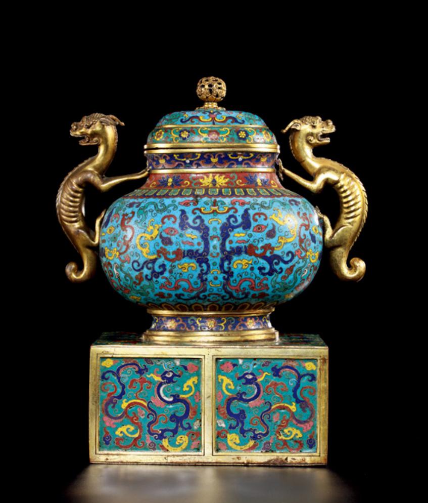 景泰蓝掐丝珐琅器,清雍正御制掐丝珐琅价值