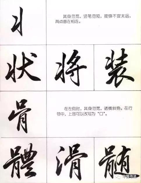 常用行楷部首入门学习,练行楷字的顺序