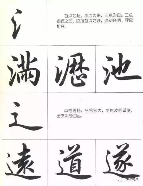 常用行楷部首入门学习,练行楷字的顺序