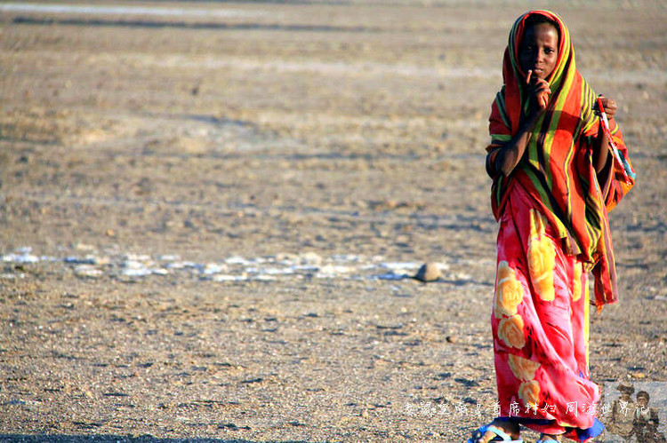 吉布提神奇的阿法人：姑娘在沙漠里放羊，男人的胡子染成红、黄色