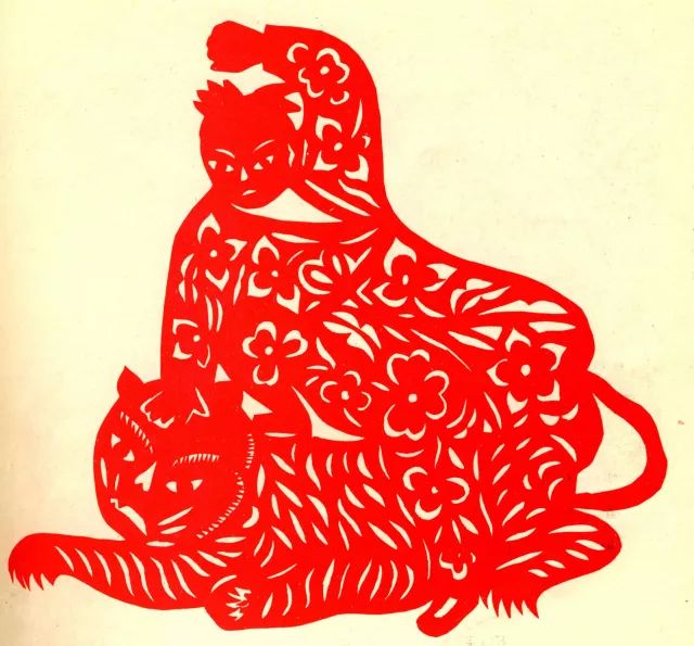 剪纸民间手艺,24幅民间吉祥剪纸图