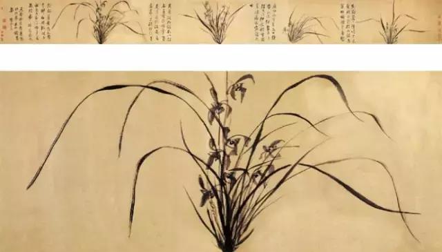 鉴赏历代名家画兰花30幅中国画,历代名家兰花作品