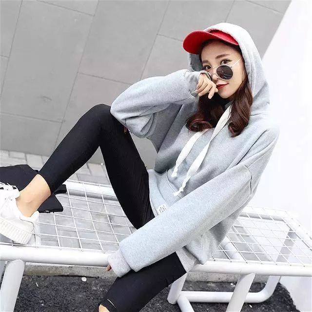 韩系卫衣不露腿穿搭,韩国风格少女感卫衣