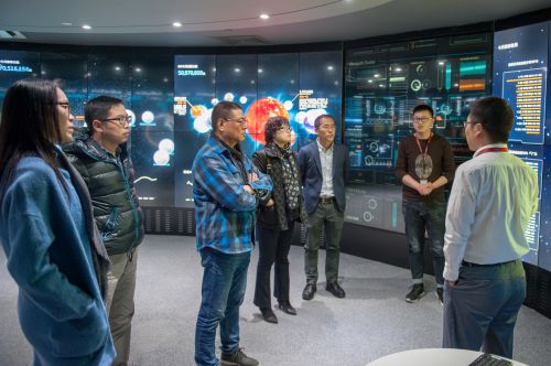 中发造访百分点科技进行参观交流