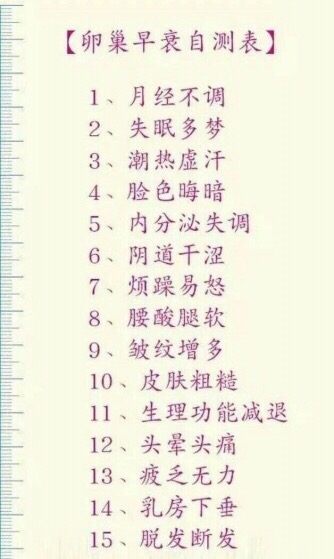 月经推迟早衰,尿频尿急卵巢早衰