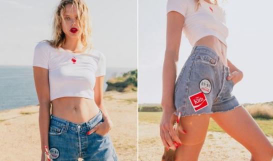 可口可乐与一个牌子联名的t恤,可口可乐联名短袖