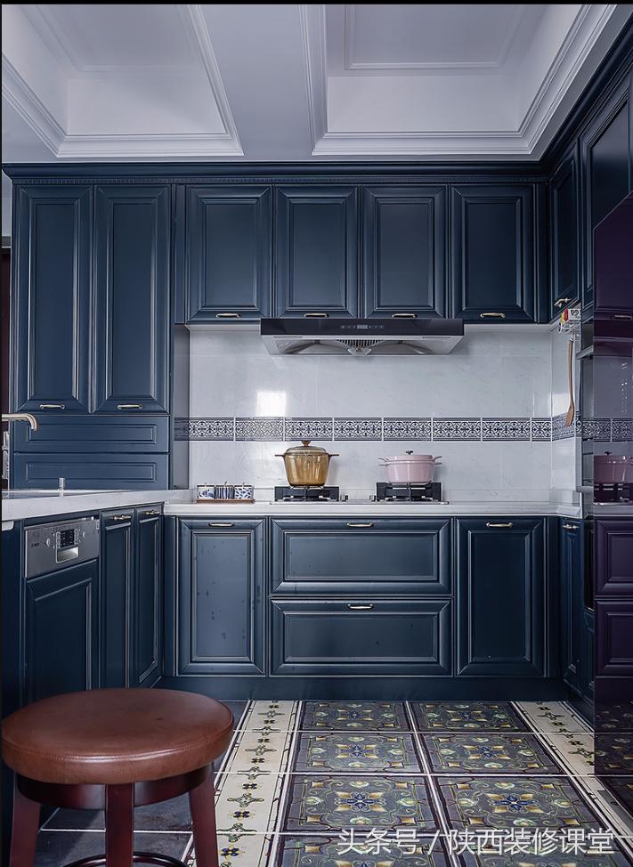 280平轻奢美式,120平美式轻奢风高级蓝灰