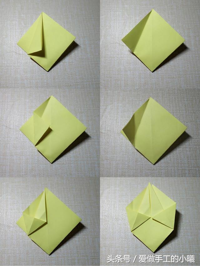 小时候小花篮折纸,儿童手工折纸大全花篮