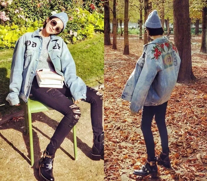 最好看的牛仔外套颜色,最时尚的牛仔外套搭配