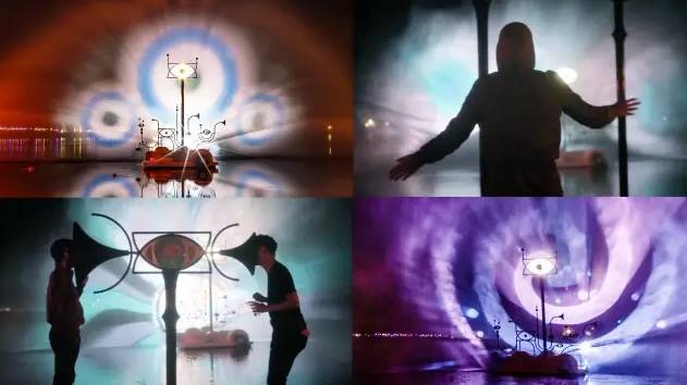 水幕秀震撼视频,西递水幕光影秀