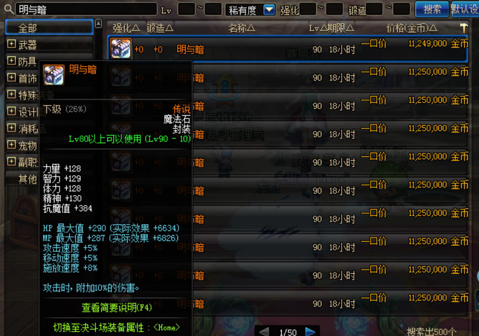 dnf90传说装备大全,dnf传说装备分解了词条怎么没有