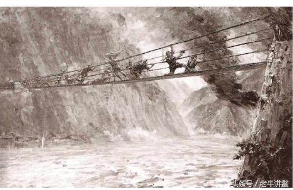 你知道泸定桥上的铁索，是怎样架起来的吗？不得不佩服古人的智慧