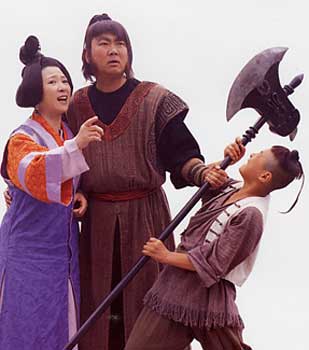 张卫健是怎么演程咬金和程铁牛的,程咬金程铁牛张卫健