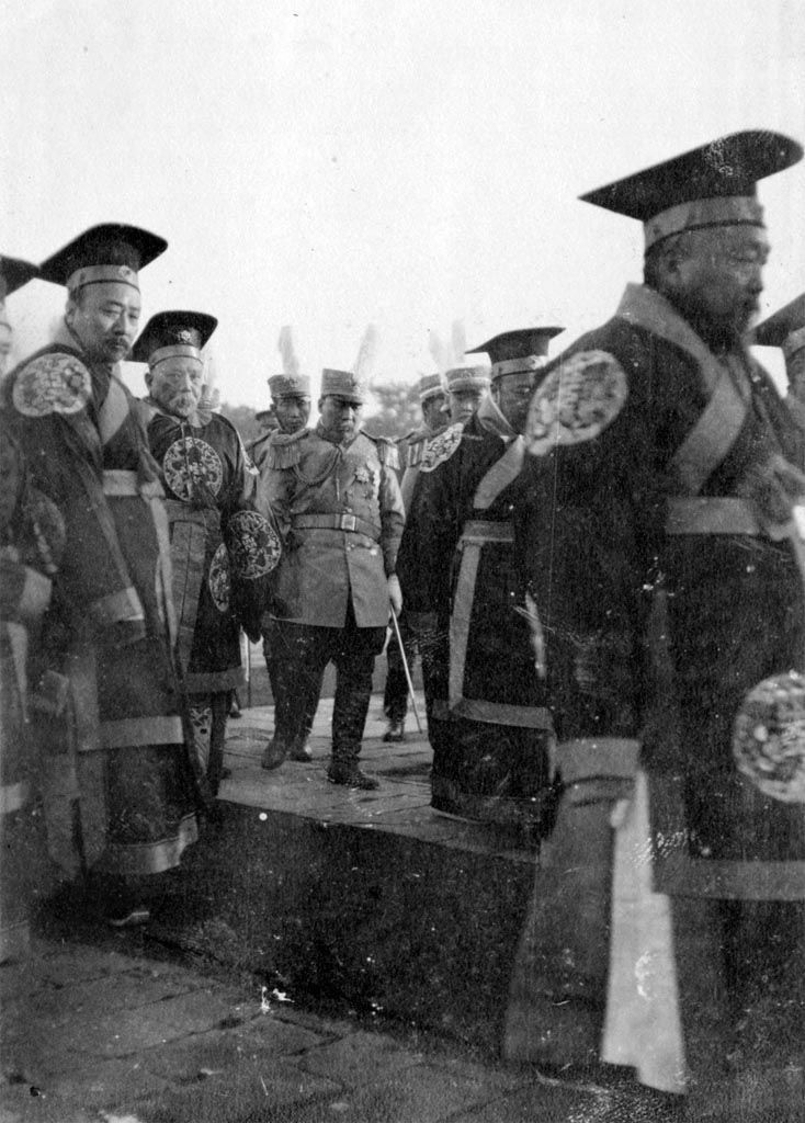 老照片1913年袁世凯天坛祭天,袁世凯祭天大典照片