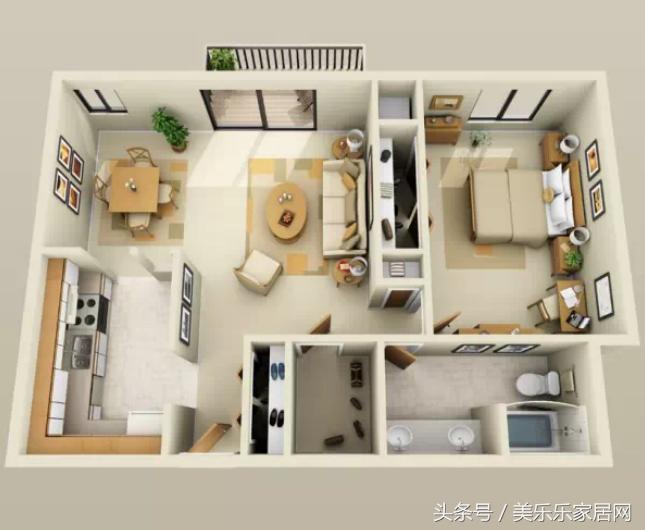 新房装修小三室效果图,如何自己设计装修房子3d效果图