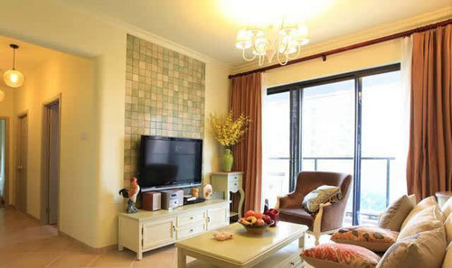 小户型2米7宽电视背景墙设计,小户型中式电视背景墙效果图