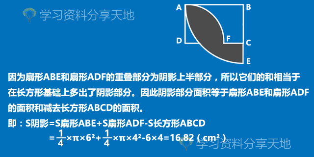 6年级10种圆和扇形解题方法,小学数学圆的解题技巧