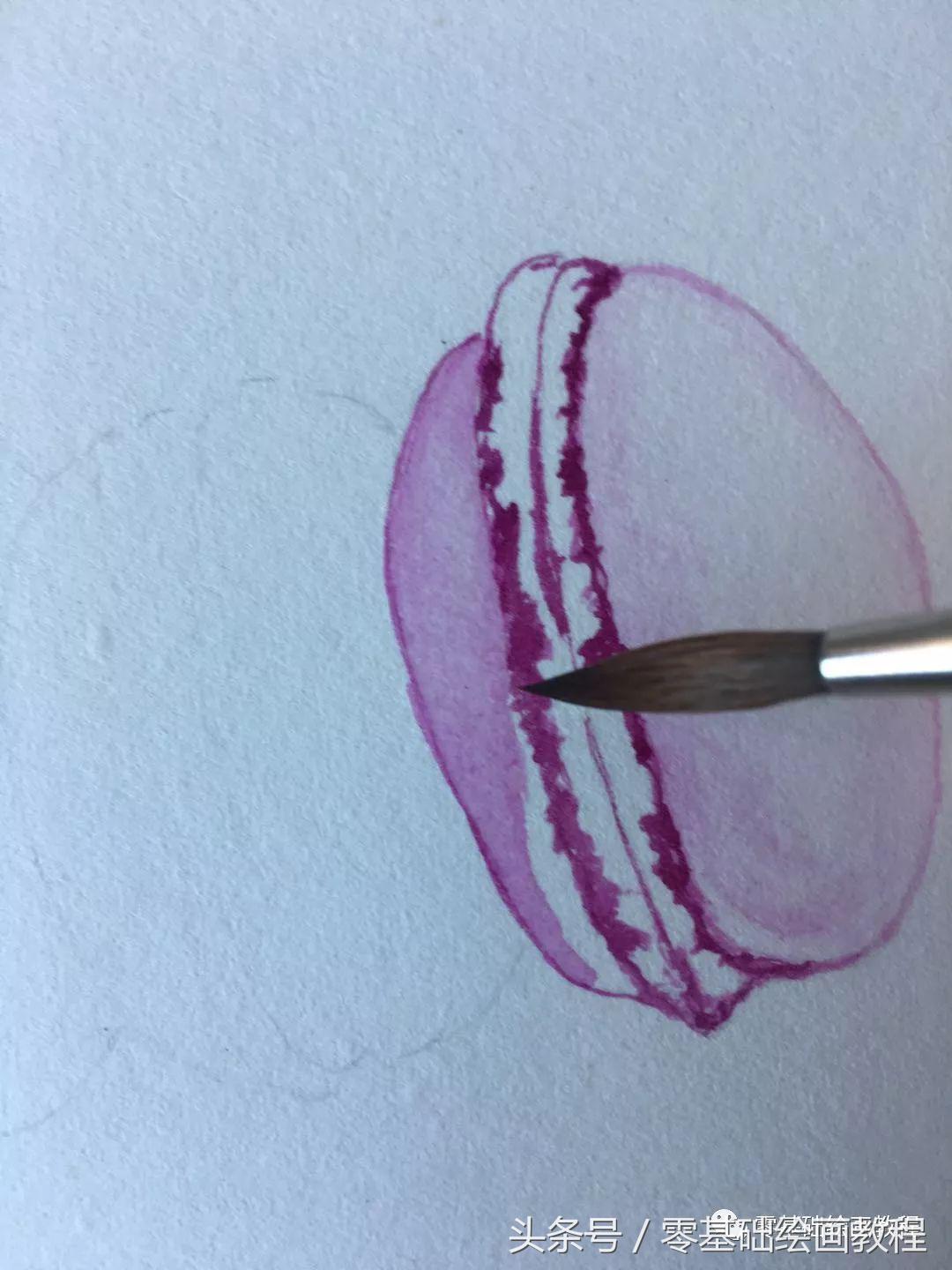 蓝色妖姬丙烯水彩画教程,萌新可以画的水彩教程