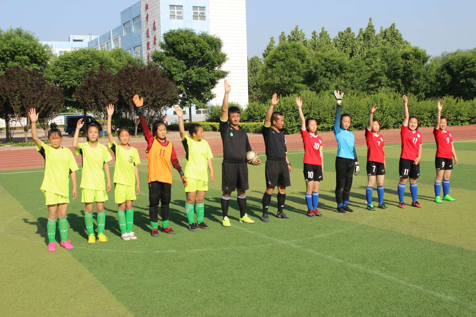 全县中小学生足球联赛决赛,参加校园足球联赛动员大会