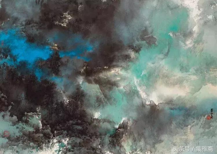 何百里的彩墨画,何百里美术作品欣赏