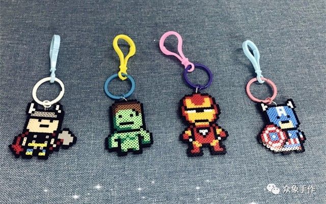 复仇者联盟粘土手工,拼豆豆手工diy套装推荐