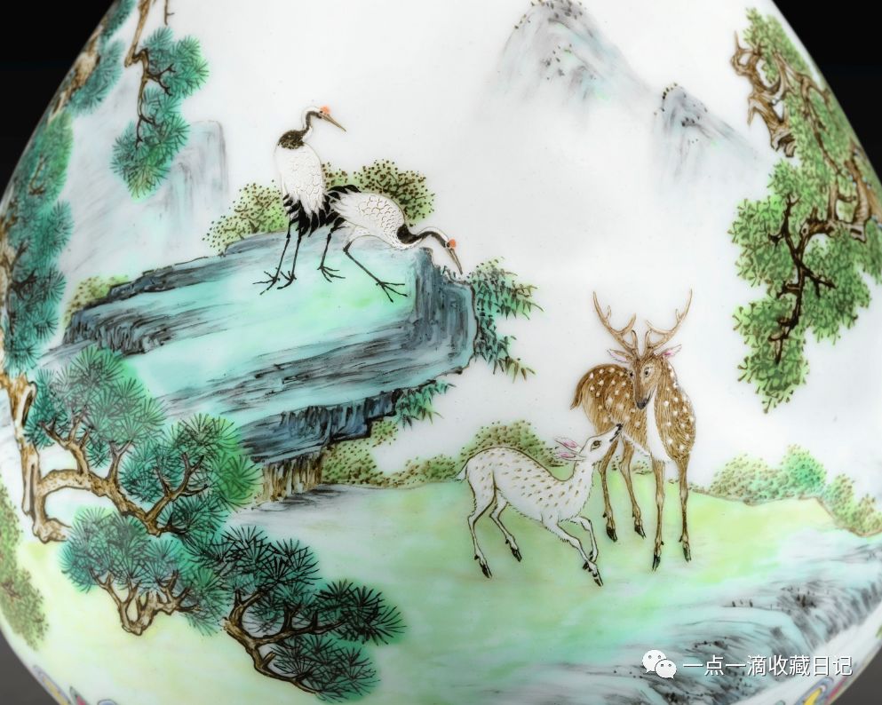 为什么估价这么高?宫粉地洋彩鹤鹿同春如意瓶6月12日巴黎苏富比