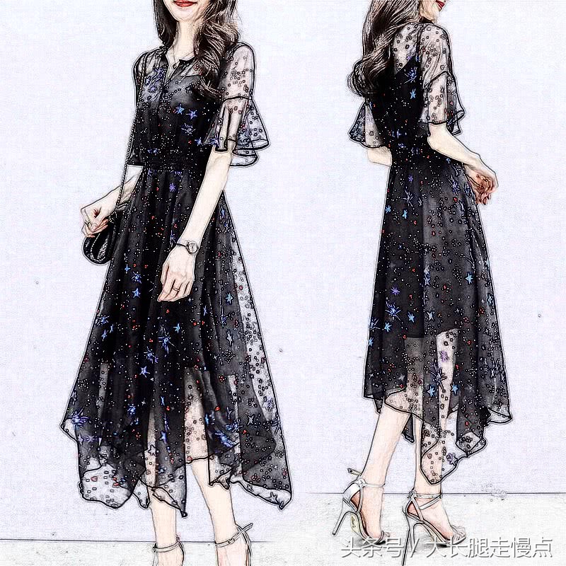 雪纺裙今夏最流行,半身裙夏季高级感穿搭