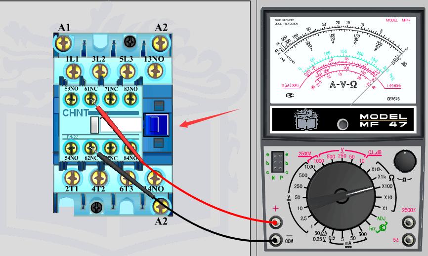 万用表测接触器好坏用哪个档位,双极交流接触器如何判断好坏