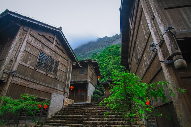 深山峡谷中的江西大觉山,江西大觉山风景优美