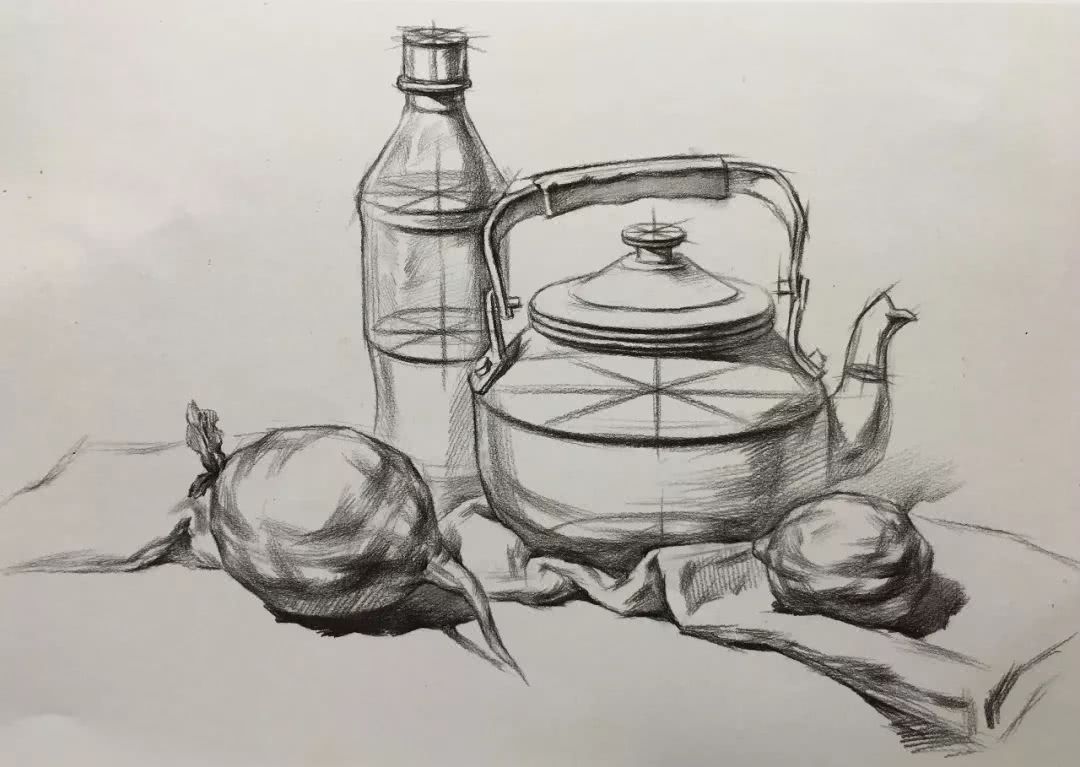 素描基础静物步骤及画法,素描静物写生步骤