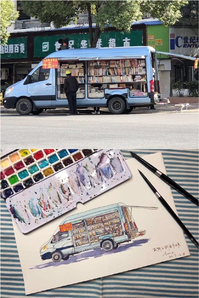 简单清新水彩画日漫,日本水彩风景画教程