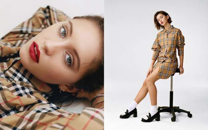 星二代实力太强!裘德洛女儿继续担任Burberry系列口红代言人~