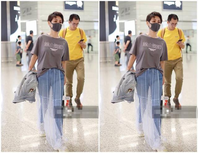 46岁宁静全部照片,46岁宁静穿背带裤