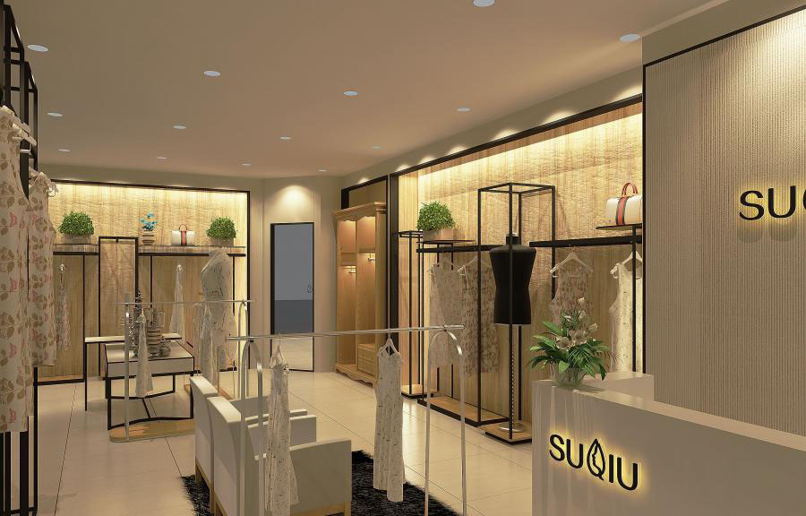 女装服装店衣服怎么挂好看,2021服装店女装装修风格