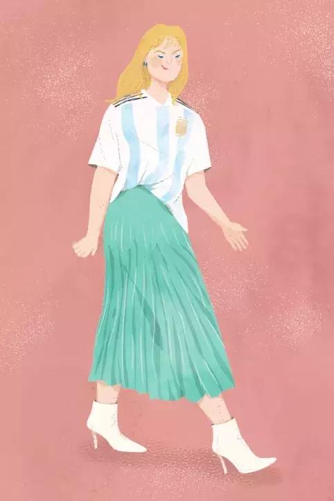 看球怎么穿好看,看球穿搭足球女生