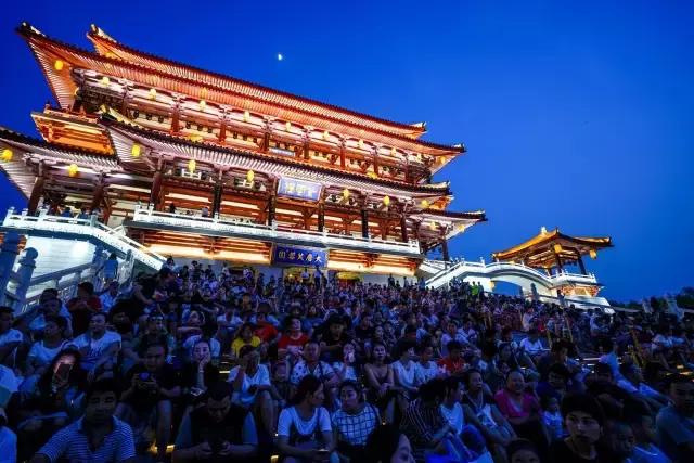 从飞机看大唐芙蓉园,探秘大唐芙蓉园