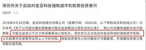 金亚科技财务造假,金亚科技欺诈发行索赔