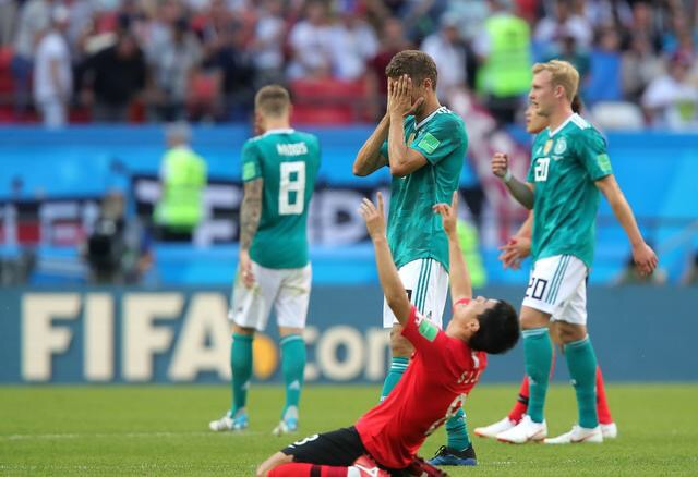 德国队输球国家反应,德国队世界杯输得最惨的一年