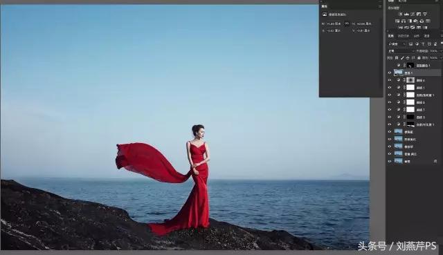 ps把海景的石头做出质感,ps海景人像修图教程