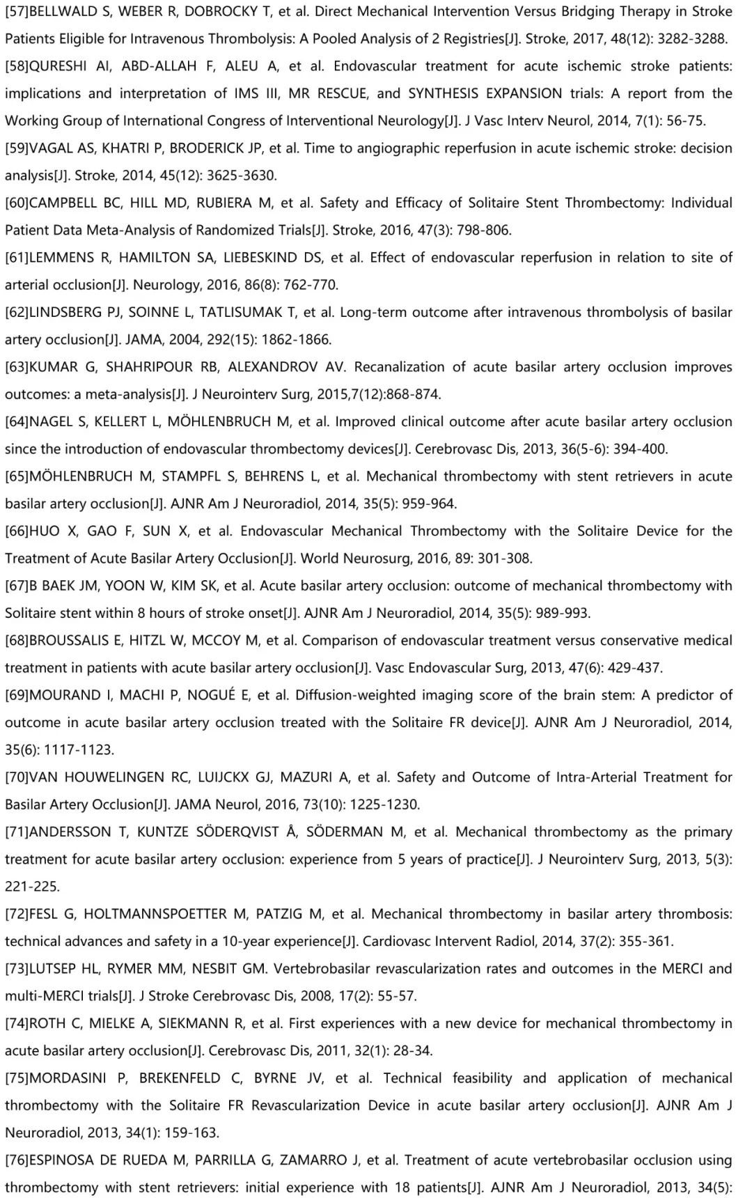 急性缺血性脑卒中血管内介入指南,急性缺血性卒中诊治指南2018